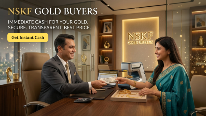 Best Gold Buyers in India – NSKF Gold Buyers offering instant cash for old gold with transparent purity testing
