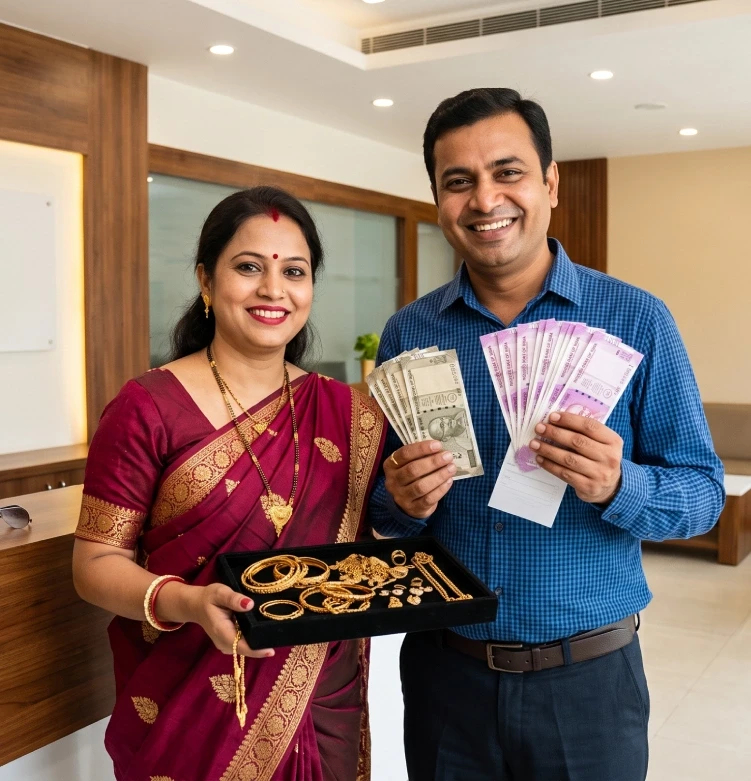 Happy customers after gold loan settlement